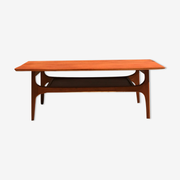 Table basse en teck, design scandinave des années 1960