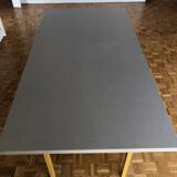 Hay two-tone dining table l160 ochre/light grey