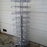 Wheeled metal display tower