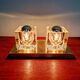Double wall lamp Ice Cube, Peill & Putzler, 1970s
