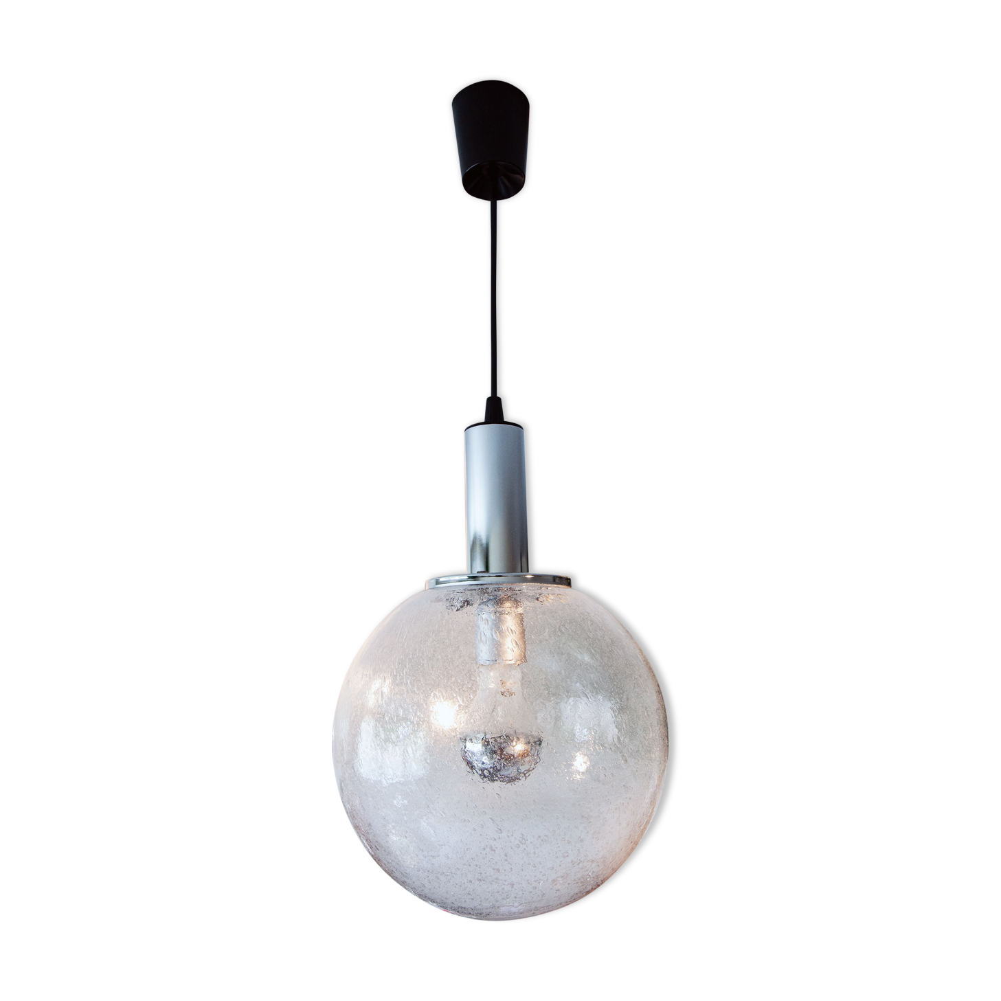 Glass chandelier by Murano Targetti Sankey, Italy 1970