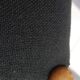 Set of 4 dining chairs in wood and black fabric 1960s