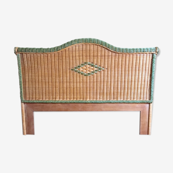 Wicker rattan headboard