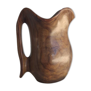 Pichet monoxyle en bois d'olivier