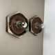 Modernist fat lava ceramic wall lamps by Pan Ceramics, Germany, 1970s, set of 2