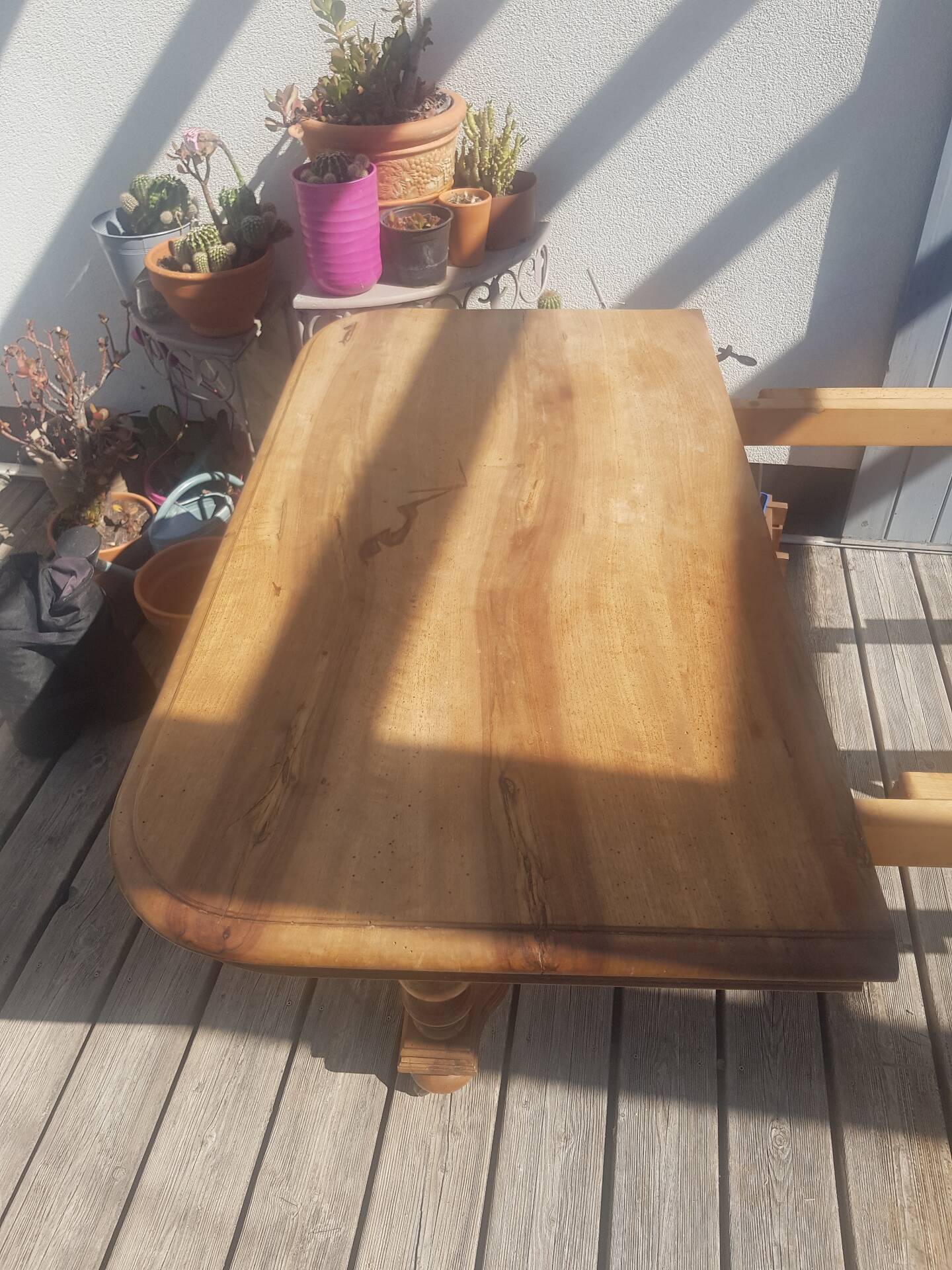 Very large solid wood table