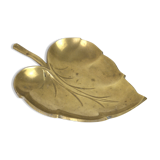 Leaf trinket bowl in brass