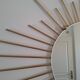 Vintage sunburst mirror