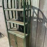Green bamboo bookcase