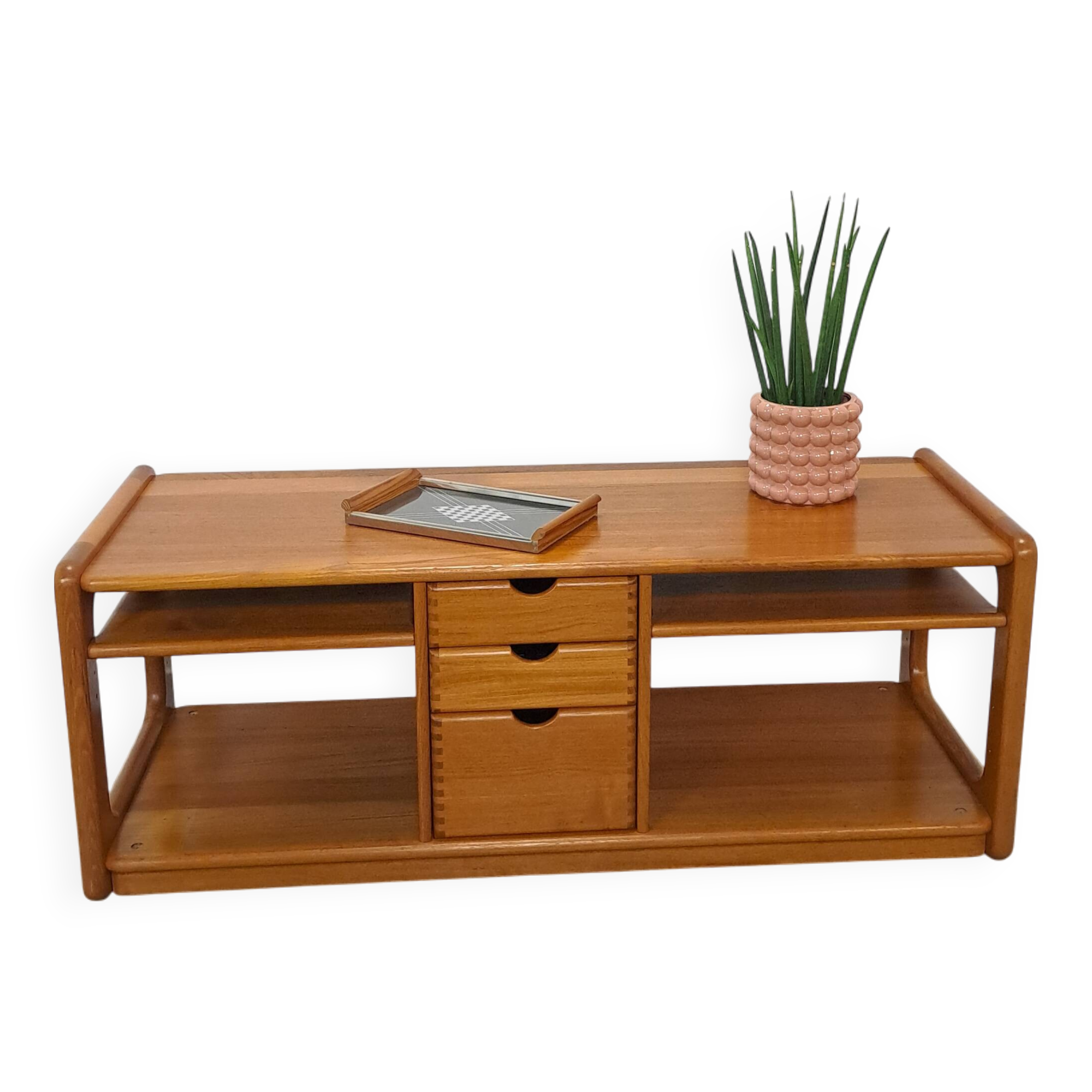 Deens design teck Dyrlund cd tv meuble vintage