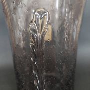 Vintage glass vase from the Ponant Locronan glassworks, 20th century