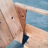 The Stijl Movement Dutch Pine Crate Chair attributed to Gerrit Rietveld, 1960s