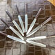 Lot de 9 couteaux de table a.fontenille 1034 vintage