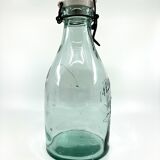 Large "Mercur" glass bottle with ceramic stopper • 2L • 1930