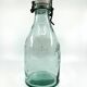 Large "Mercur" glass bottle with ceramic stopper • 2L • 1930