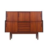 Teak highboard, Danish design, 1960s, production: Denmark