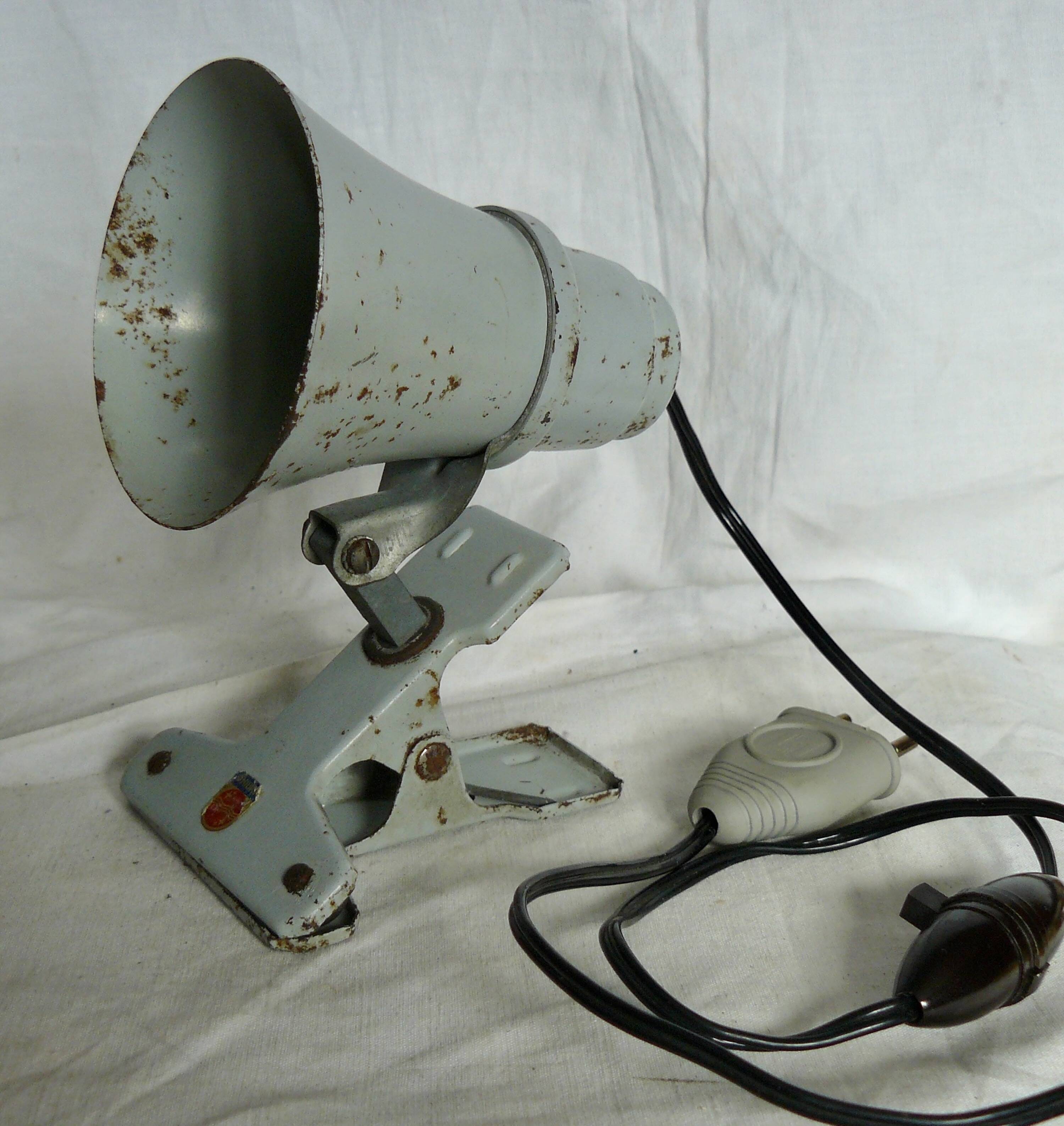 Philips industrial design clamp workshop lamp vintage reading light 1960