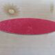 Very large oval beveled mirror, to put down, art deco, 40s 50s