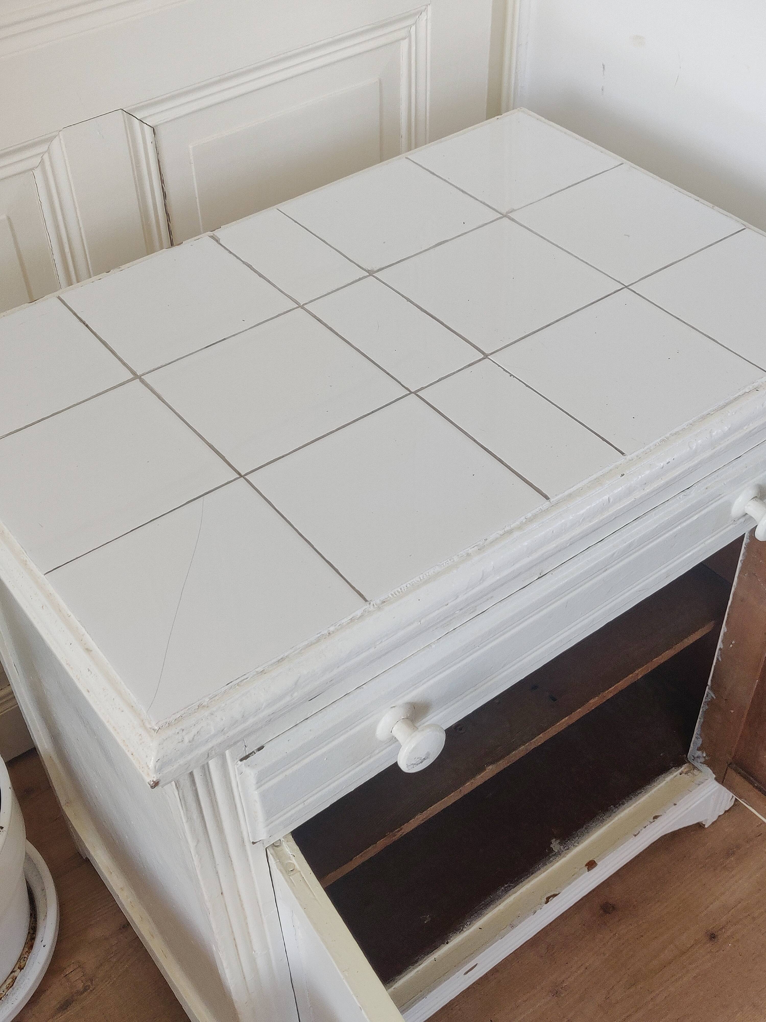 White art deco buffet