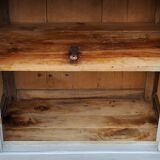 Early 20th century Parisian sideboard in solid wood with gray patina