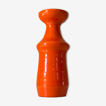 Vase en céramique signé vintage design annees 60