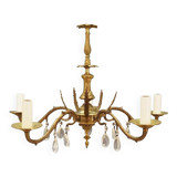 Lustre en laiton, design danois, années 1960, production : Danemark