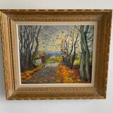 Oil on canvas landscape