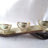 Triple ceramic candle holder