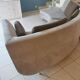 Curved sofa Menlo Park – American Leather – Light grey