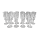 10 crystal flutes