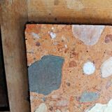 Vintage Wooden Nightstand with Marble Top