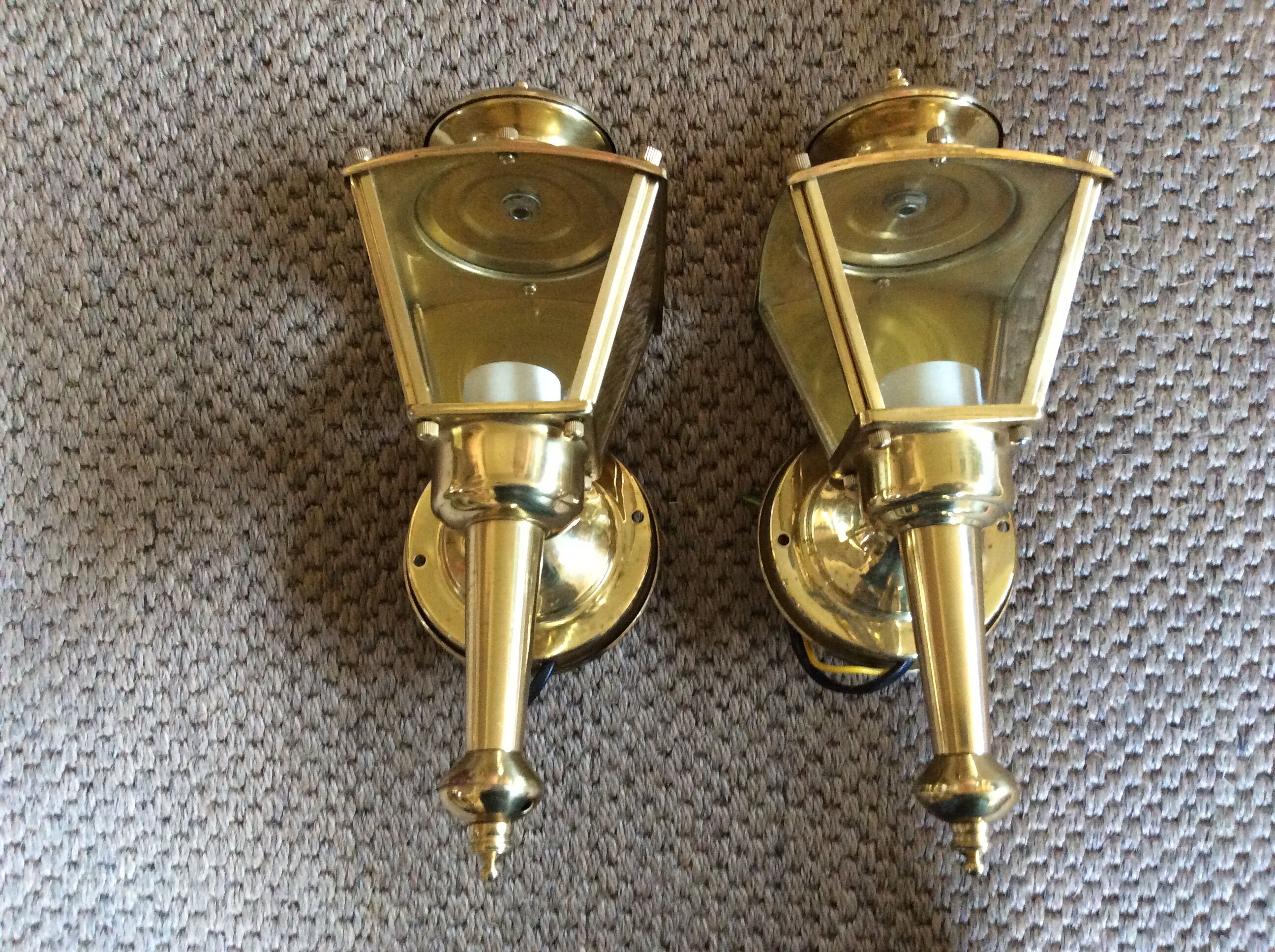 Pair of lantern sconces