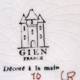 Game model plate signed gien, hunting birds, water hens