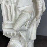Large Romantic Alabaster Sculpture, Italy, late 19th century, Romeo and Juliet