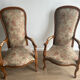 Paire de fauteuils Voltaire style Louis-Philippe