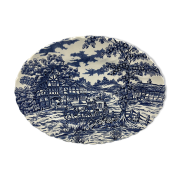 Oval plate Staffordshire England