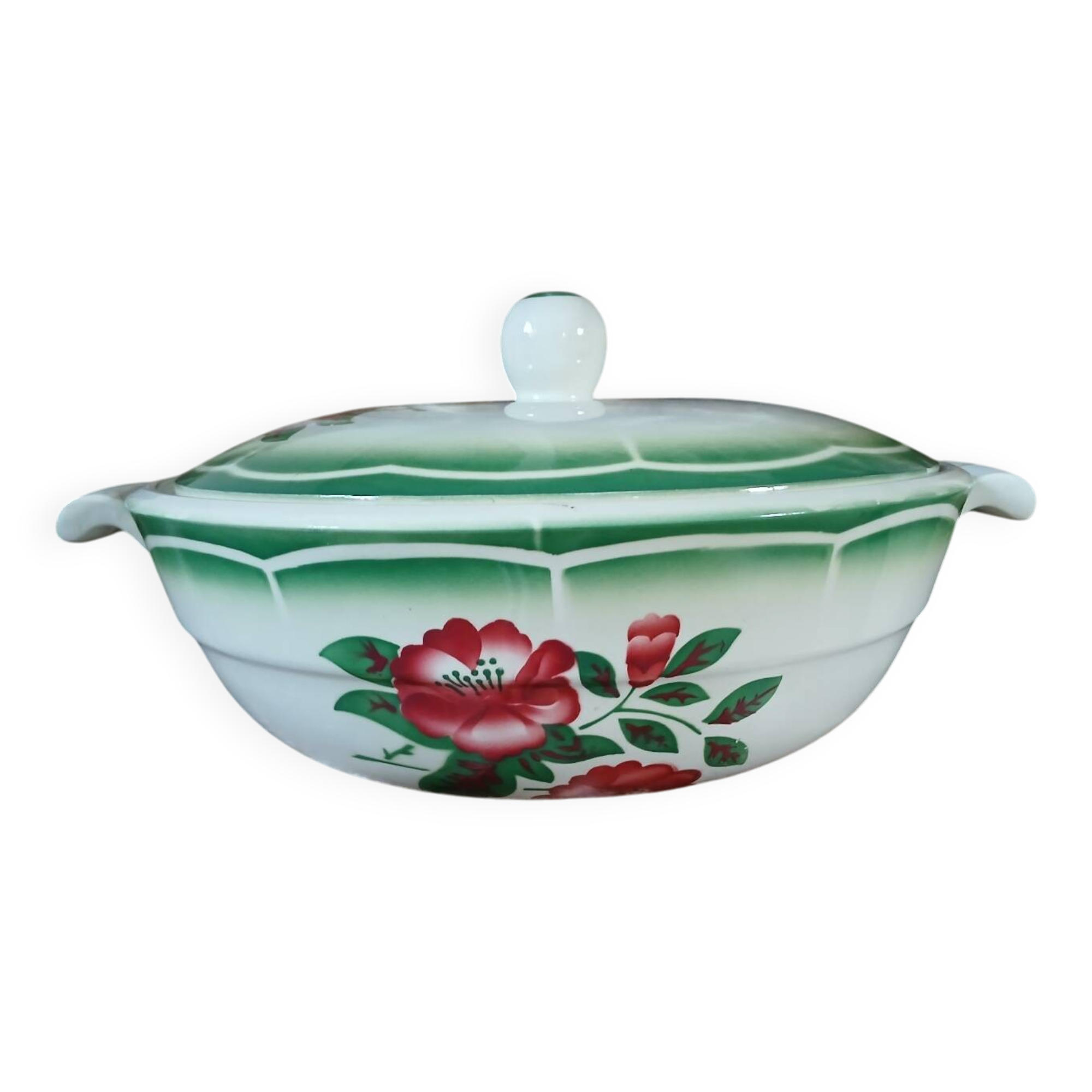 Antique soup tureen from Digoin and Sarreguemines
