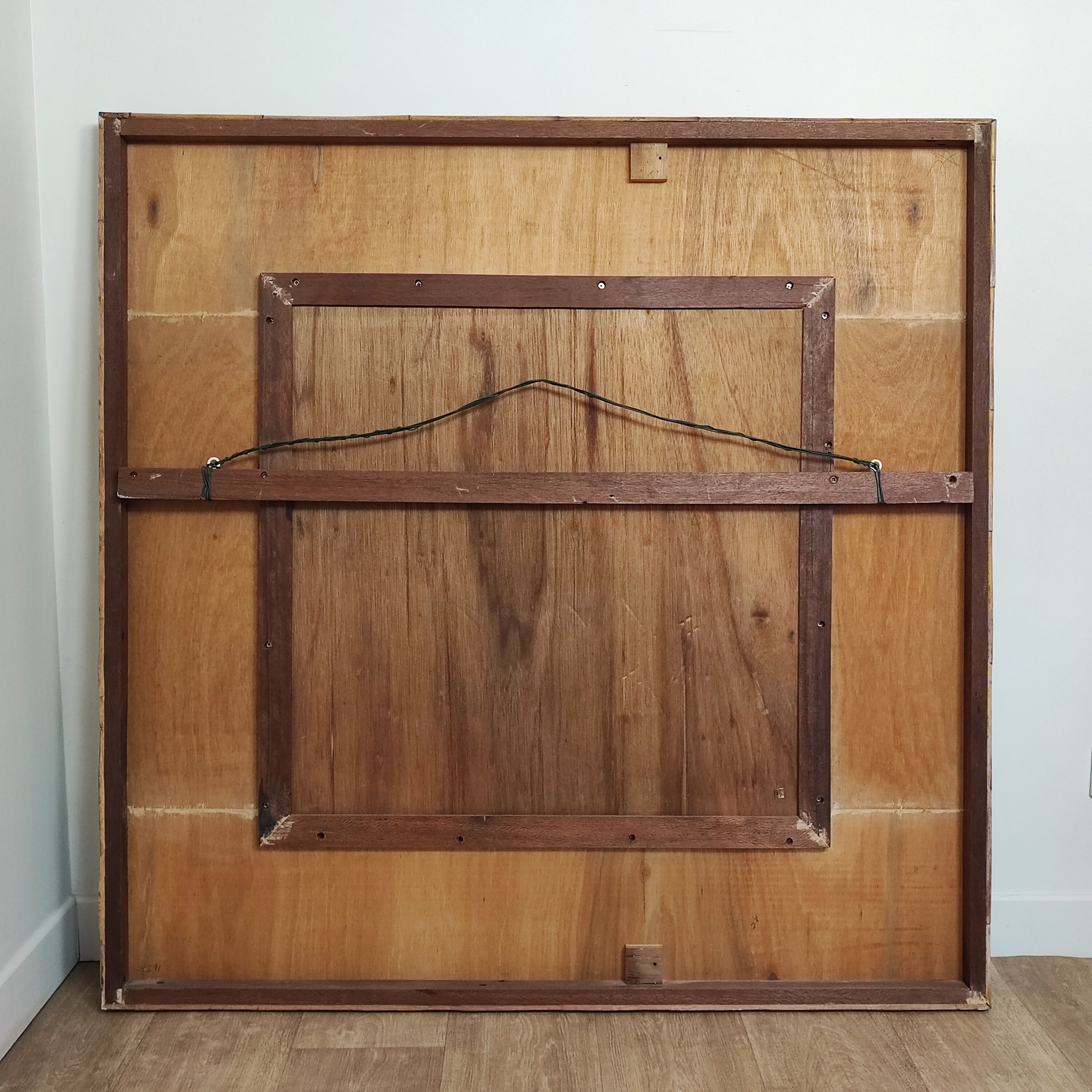 Rattan mirror XXL 120cm x 120cm