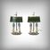 Pair of "Bouillotte" Lamps in Brass, Empire Style – Early 20th Century
