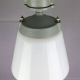 Vintage opaline glass pendant lamp, 1970s