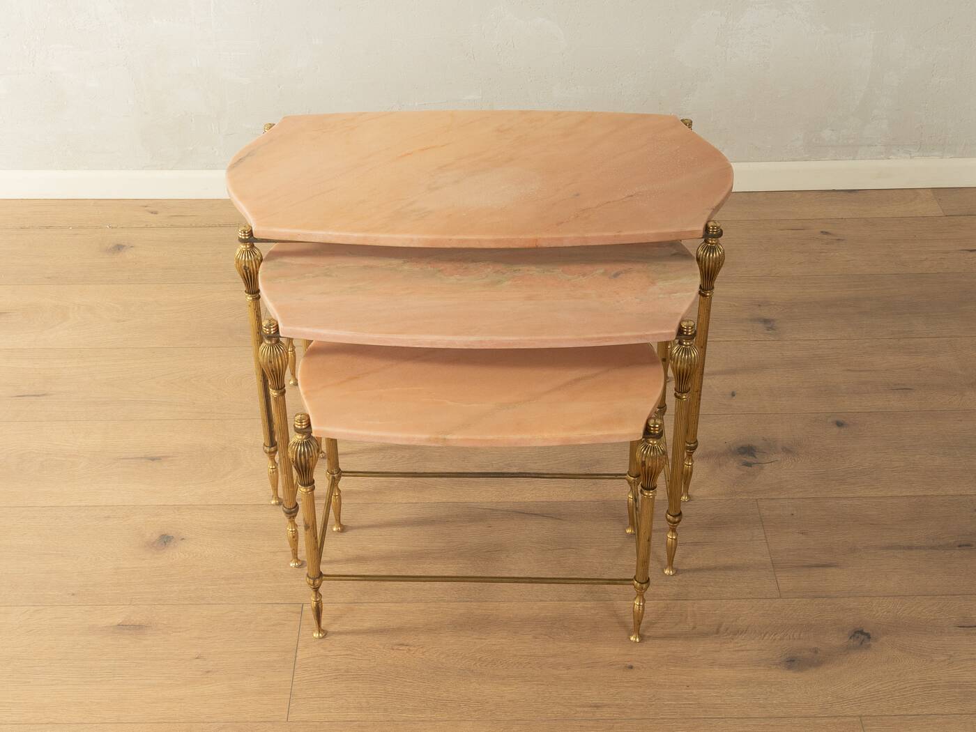 Tables gigognes style Hollywood Regency, années 1970
