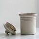 Vintage ceramic spice jar with lid