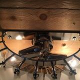 Triedro sandblasted murano glass wall sconce