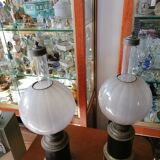 Paire de lampes à pétrole Napoléon III