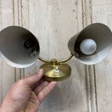 Double applique en laiton 1950