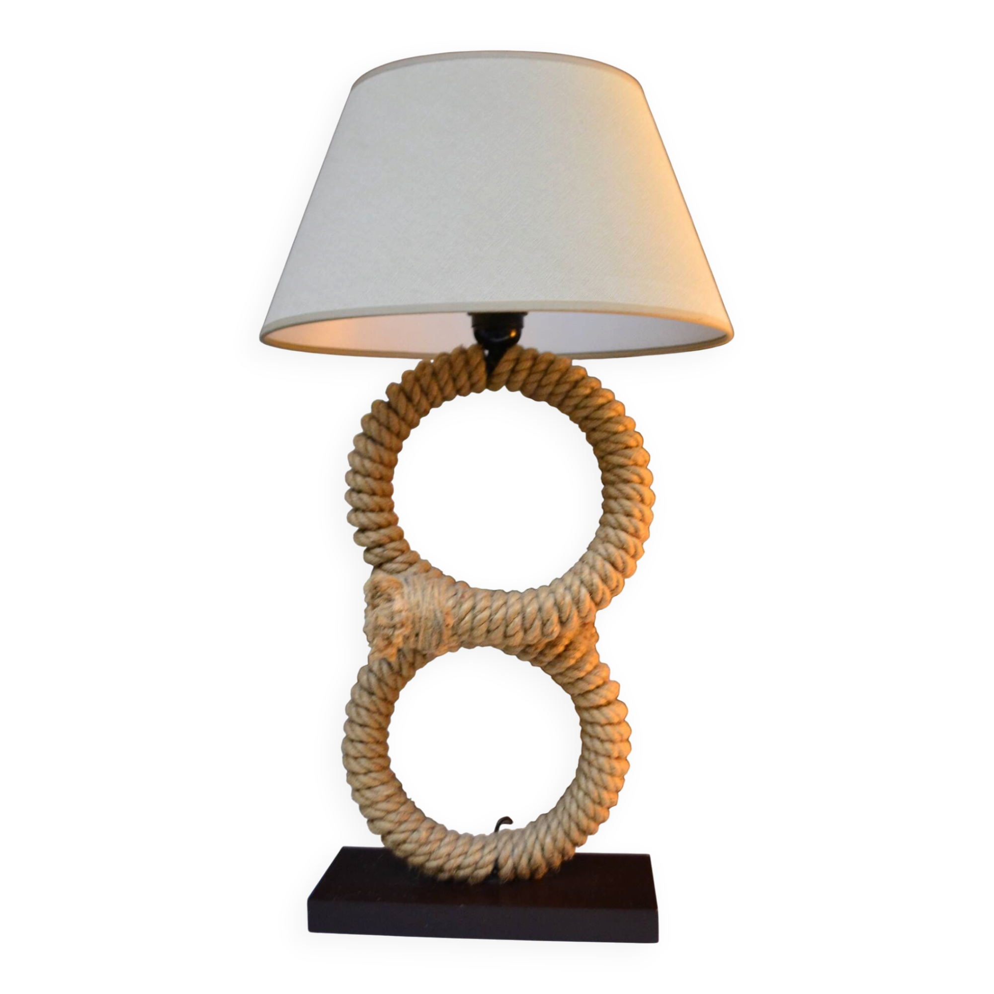 Lampe en corde vintage
