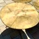 3 bistro tables brass