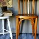 Mahieu curved wooden bistro chair