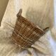 Large basket with rattan handles