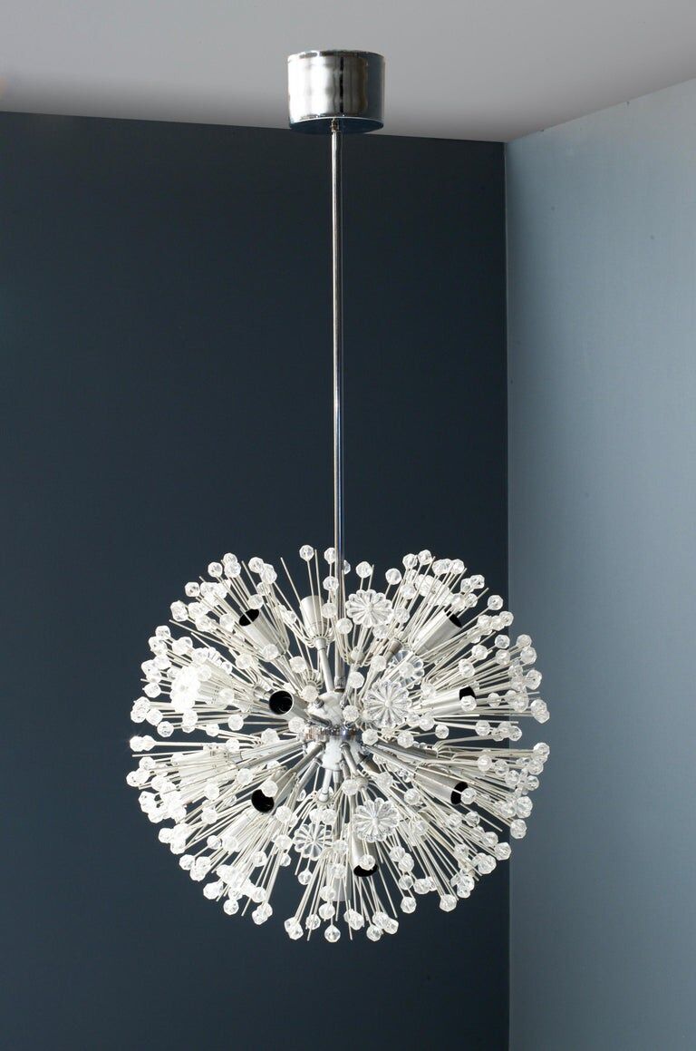 Lustre Dandelion Sputnik par Emil Stejnar Autriche 1955